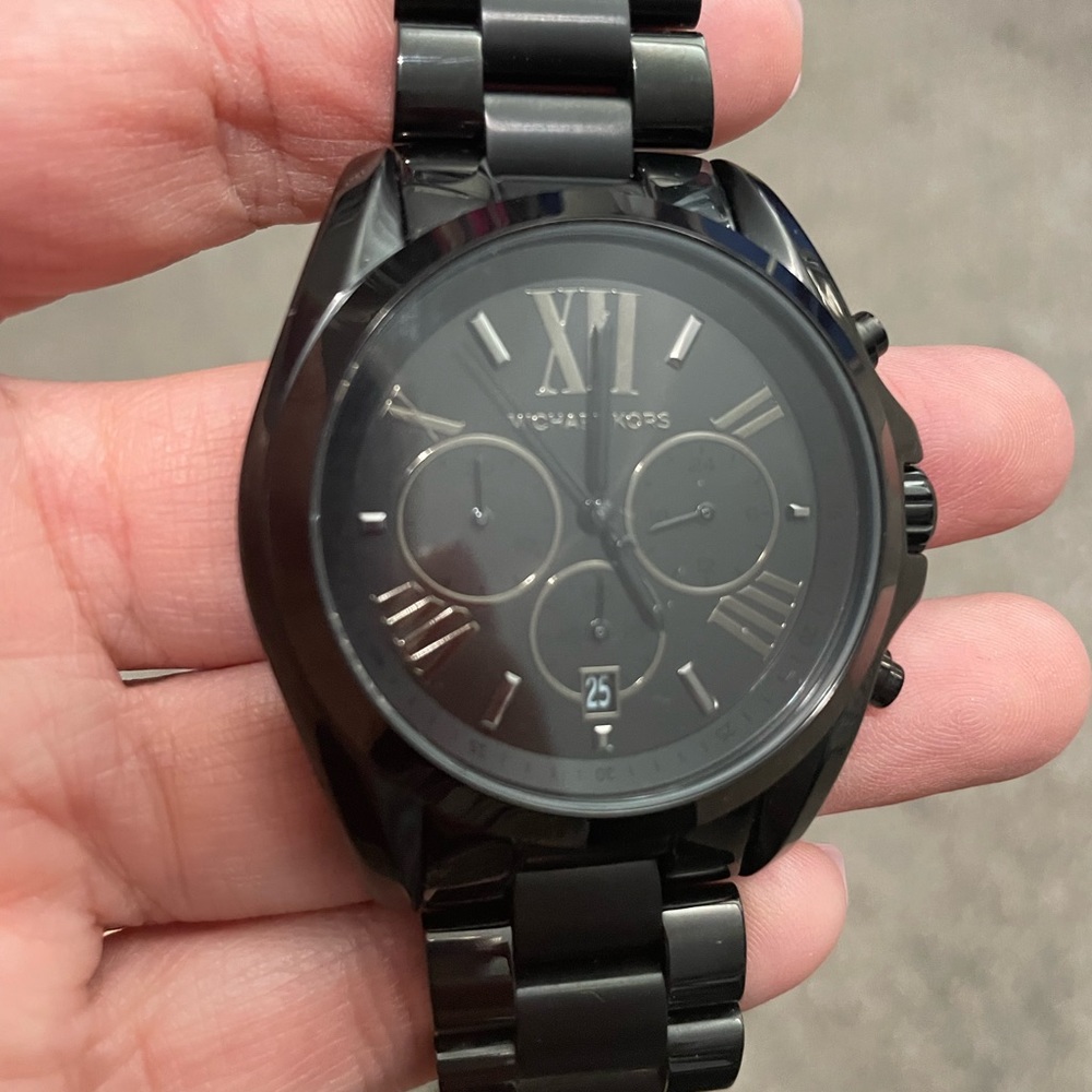 Brand new Michael Kors Oversized Bradshaw black-tome watch